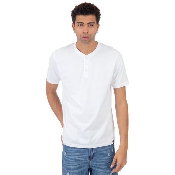 PLAYERA PARA HOMBRE LISA ESTILO HENLEY CON BOTONES