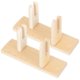 thumbnail image 2 of 2pcs Folding Fans Wood Stand Japanese Style Handheld Fans Display Stand Vintage Fan Holder, 2 of 4