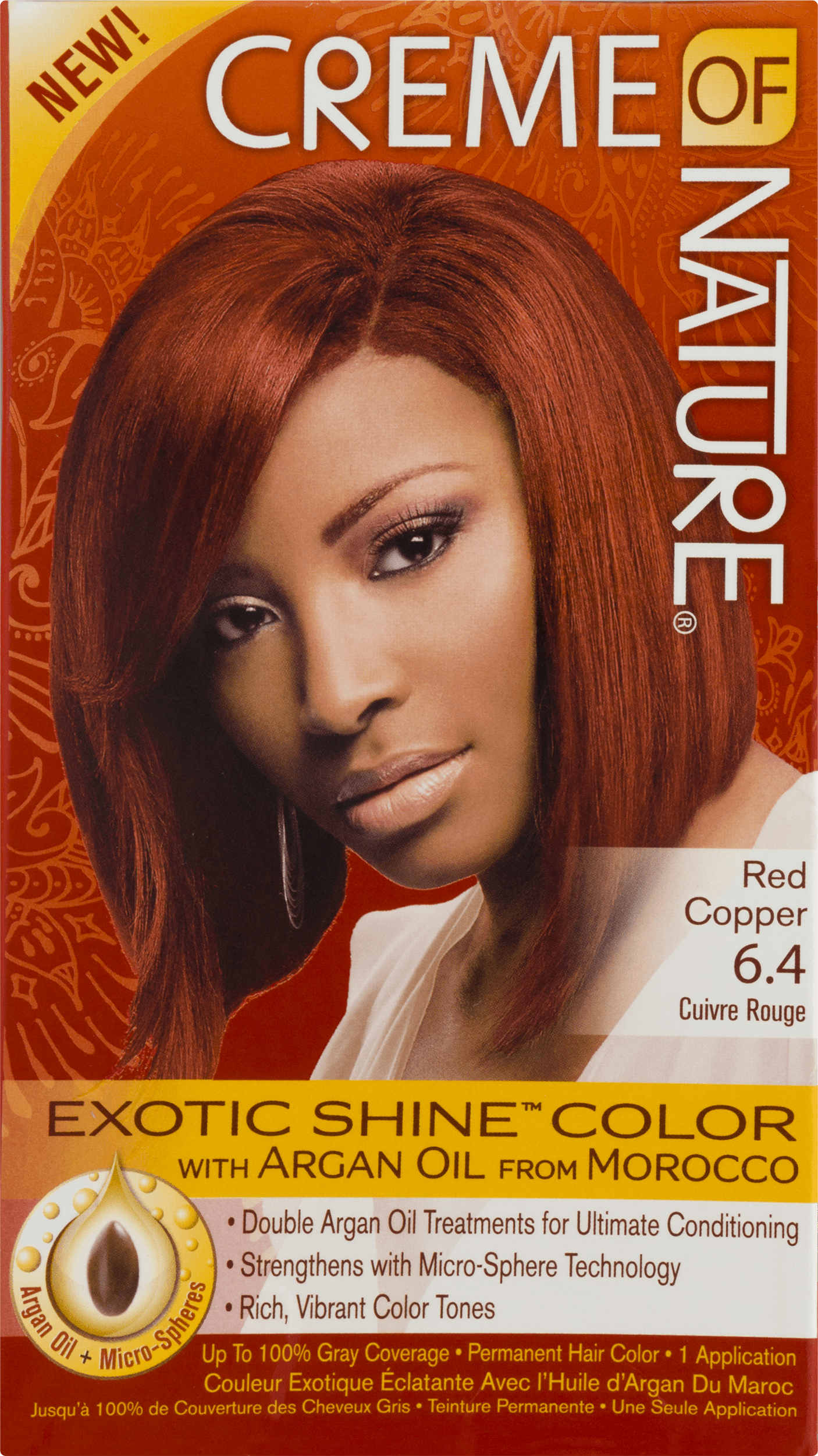 Creme Of Nature Permanent Hair Color Red Copper 64 10 CT
