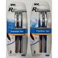 thumbnail image 2 of Inc R-2 Precision 0.5 Roller Ball Pens, 2 Pack, 4 Count Total, Blue Ink (Barrel Colors May Vary), 2 of 3