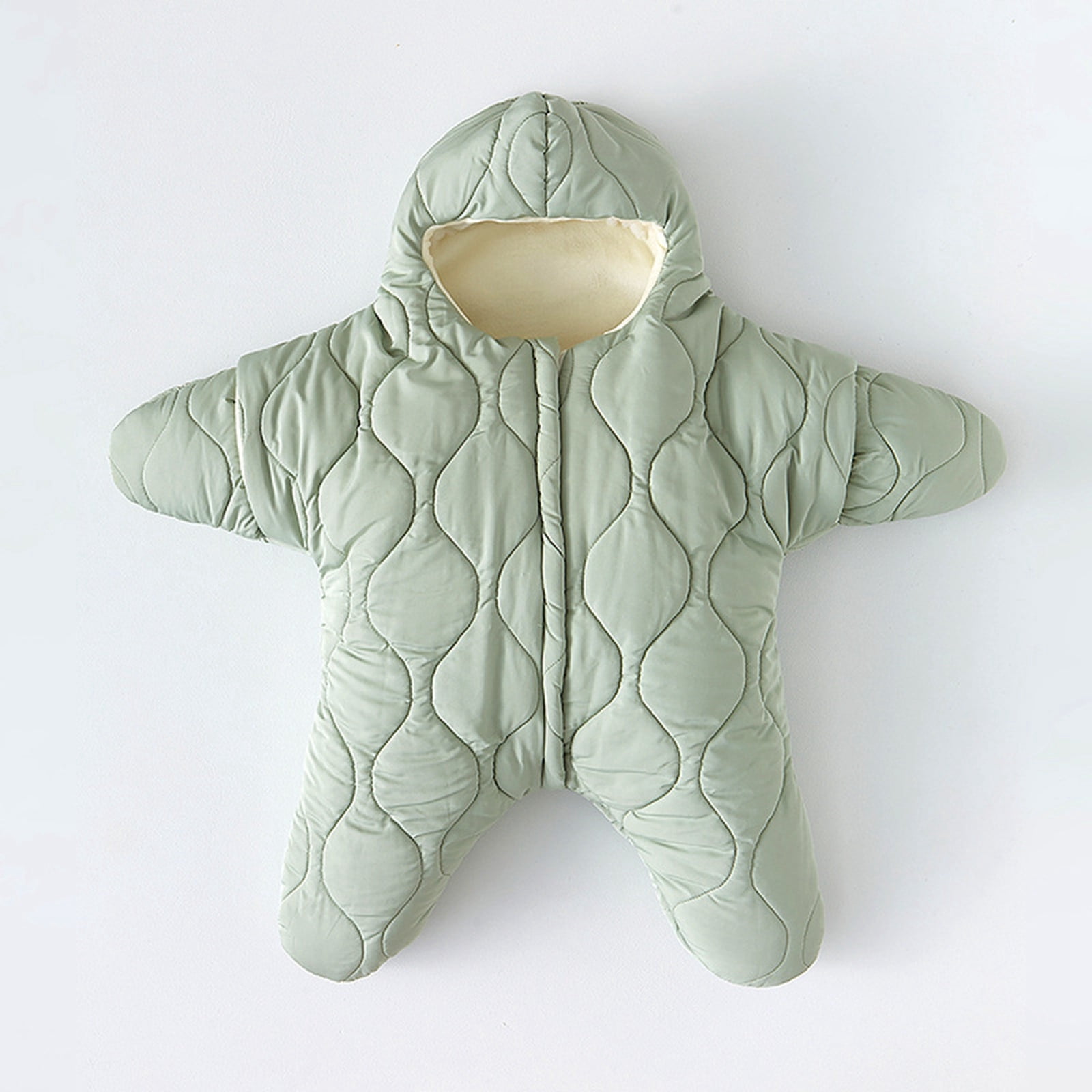 Kids Jacket,Cute Baby Snowsuit Winter Coat for Boys Girls Toddler One-Piece Outerwear Clothes for Snow & Ice,Girls Jacket,Light Green,6-9 Months