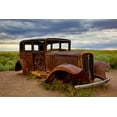 thumbnail image 2 of Jaynes Gallery 24x17 Gold Ornate Wood Framed with Double Matting Museum Art Print Titled - Rusty old 1931 Studebaker at the Painted Forest National Park-Arizona-USA, 2 of 4