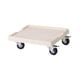 thumbnail image 3 of Soporte para macetas con ruedas giratorias de 360 ​​grados, soporte para plantas rodante, paleta beige, 3 of 9