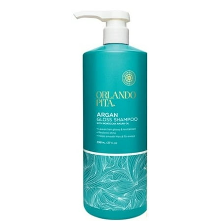 Orlando Pita Argan Gloss Shampoo with Moroccan Argan Oil, 27