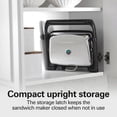 thumbnail image 3 of Panini Nonstick Grill & Sandwich Maker, 1400W, Silver, Hand Wash, Metal, 3 of 8