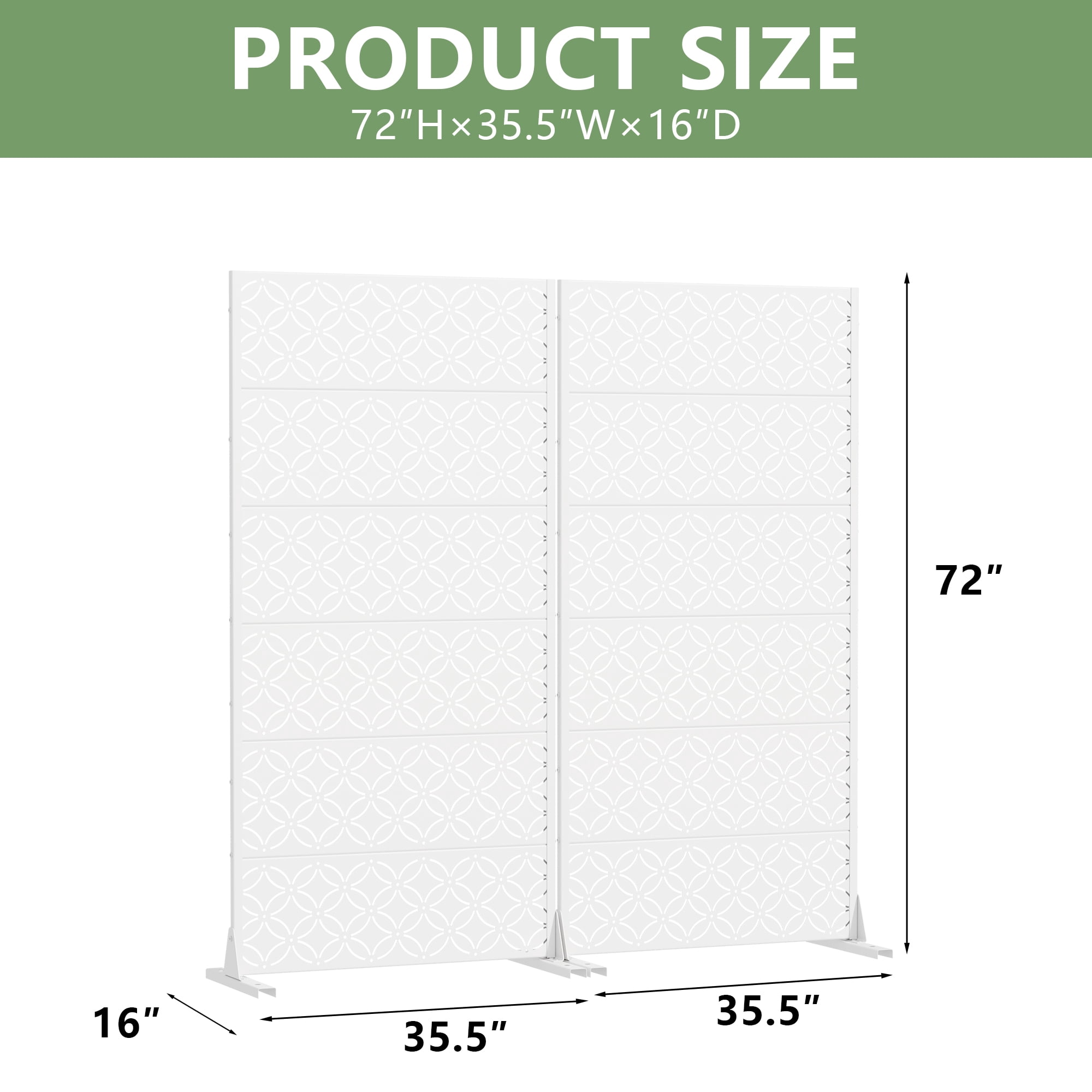Privacy Metal Screen Fence Panel