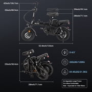 Inlife 14 Folding Electric Bike 15AH Battery Ebike 900W Electric Folding Bicycle 35 Miles Range
