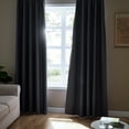 thumbnail image 2 of Topfinel 100% Blackout Curtains 63 inch Long for Bedroom Living Room Solid Color Grommet Home Darkening Thermal Insulated Noise Reduce Soundproof Drapes ,2 Panels, Grey, 52 x 63 inch,2 Panels, 2 of 8
