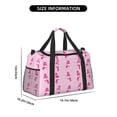 thumbnail image 3 of Disketp Pink Scarf Snowman Bolsa de Viaje Tipo Duffle, Bolso de Mano para Fin de Semana para Mujer, Bolsa de Gimnasio Ligera para Hombre, Esencial para Viajes, 3 of 7