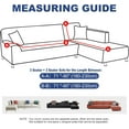 thumbnail image 5 of Sectional Couch Covers 2-Piece Softness L Shaped Sofa Cover Super Stretch L-Type Couch Slipcover with 2Pcs Pillowcases Sofa Slipcover 3 Seater + 3 Seater Furniture Protector (Navy), 5 of 14