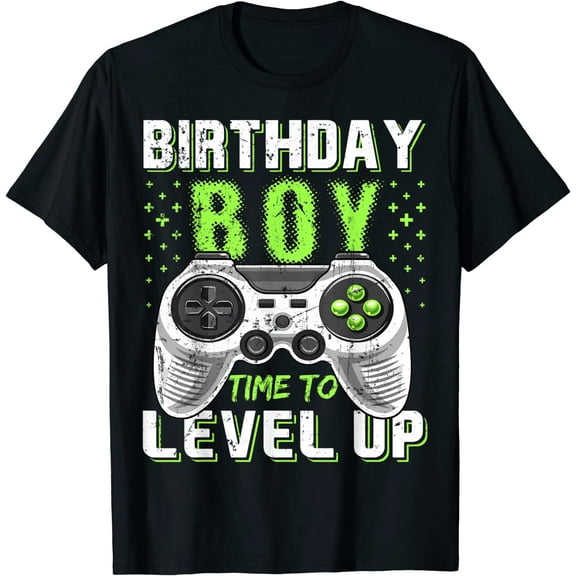 Birthday Boy Time to Level Up Video Game Birthday Gift Boys T-Shirt