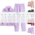 thumbnail image 3 of Ruimatai Women's Winter Padded Pajamas Set Cozy Thermal Fleece Loungewear with Round Neck Long Sleeve Top and Pants for Home, 3 of 3