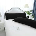 thumbnail image 2 of PiccoCasa Set of 2 Body Pillowcases Microfiber Long Pillow Cover, Black 20" x 60", 2 of 7