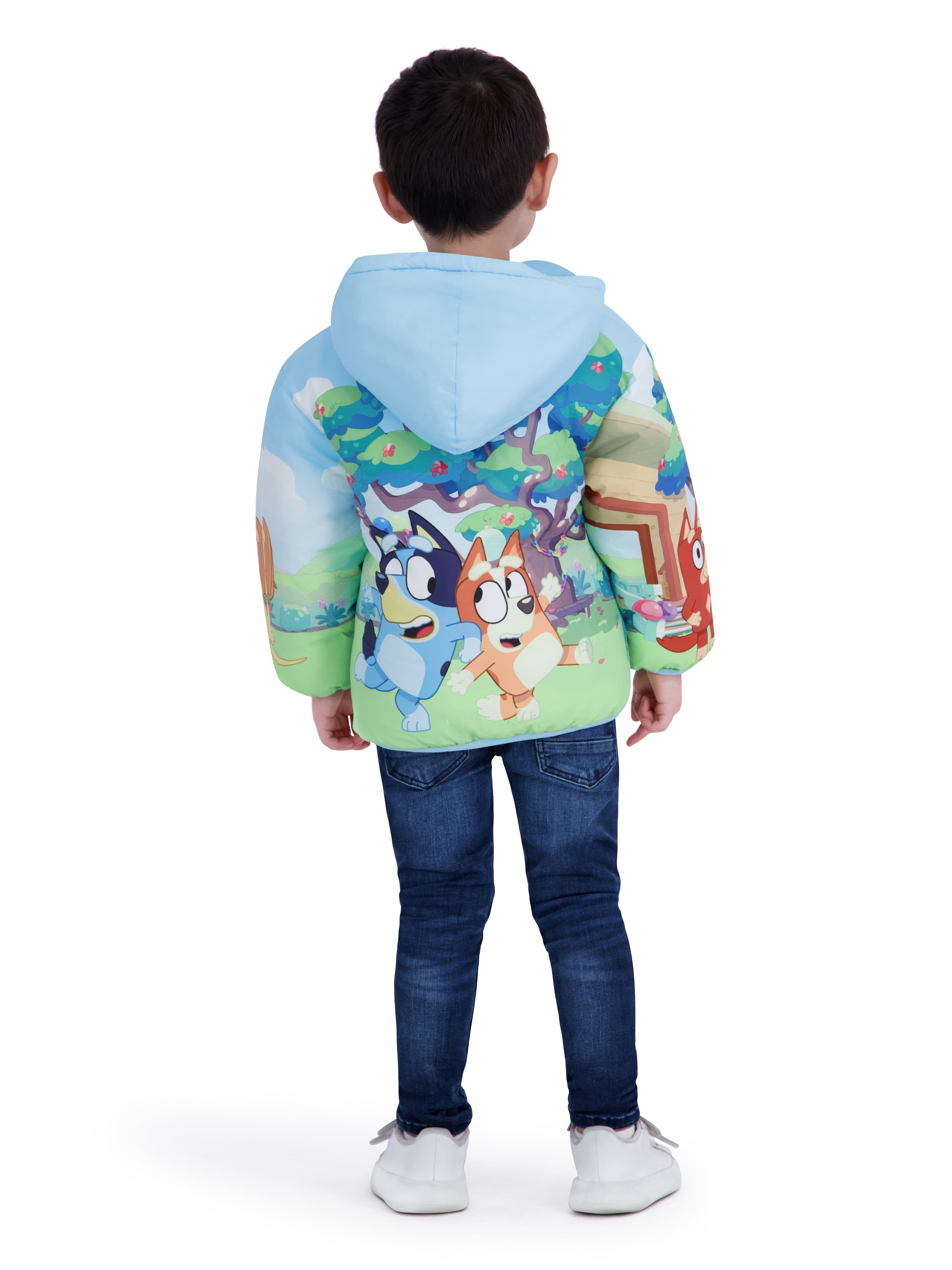 Bluey Toddler Boy Puffer Jacket, Sizes 12 Months-5T