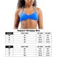 thumbnail image 2 of Womens Sports Bra Open Back Entrenamiento Top Halter Gym Bray Top (Azul M), 2 of 5