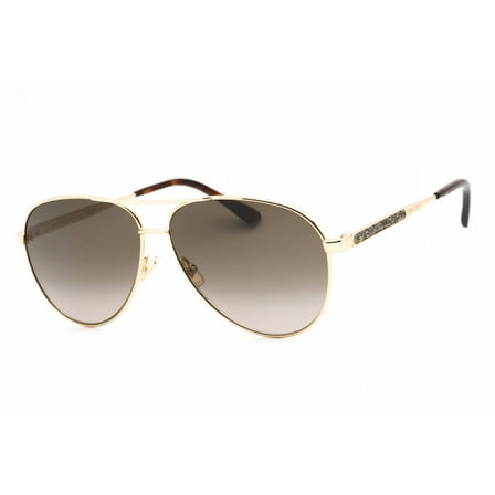 Jimmy Choo JIMENA/S 006J HA Women's Gold/Havana Aviator Sunglasses