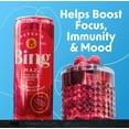 thumbnail image 4 of Bing Beverage Healthy Energy Drinks, Bing Raz, 12 oz (24 Pack), 4 of 8