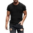 thumbnail image 2 of ZhuoLiL Men's Tops Casual Fashion Men's Round Neck Short Sleeved Short Sleeved Round Neck Top/Shirt, 2 of 5