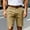 Khaki, variant on Coorders George Men's Golf Shorts, Stretch Elastic Waist Men's Dress Flat Front Shorts with Pockets, Army Green, XL