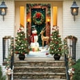 thumbnail image 4 of Door Curtain， Closet Curtains for Bedroom Closet Door, Xmas Winter Seasonal Holiday Party Porch Wall Hanging New Year Entryway Decoration, Christmas Gifts for Dad Mom, 4 of 6