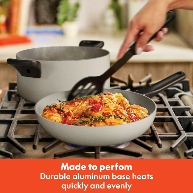 bella 21-Piece Ceramic Nonstick Cookware and Utensil Set, Oatmilk