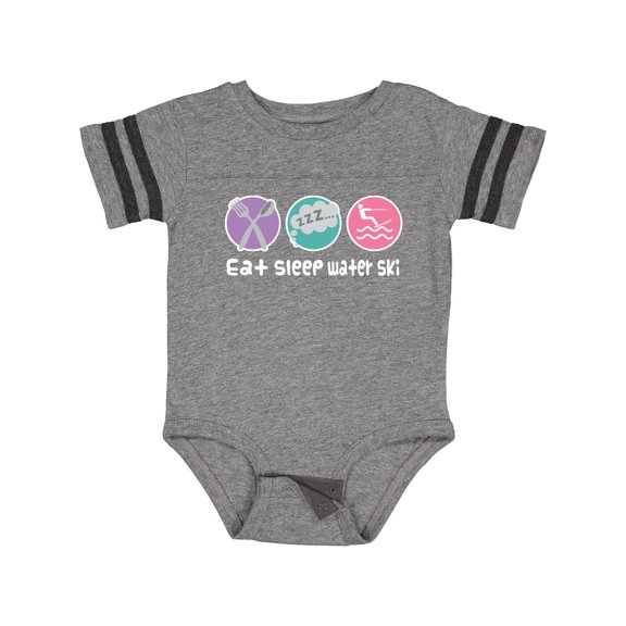 Inktastic Water Skiing Eat Sleep Water Ski Girls Baby Bodysuit