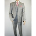 thumbnail image 3 of Mens Three Piece Suit Vested VITALI Soft Fabric With Sheen M3090 Stone Gray 3pc, 3 of 14