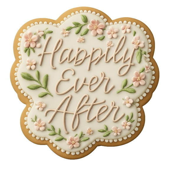 Happily Ever After Cookie Cutter 4x4" Premium Wedding Kitchen Tool