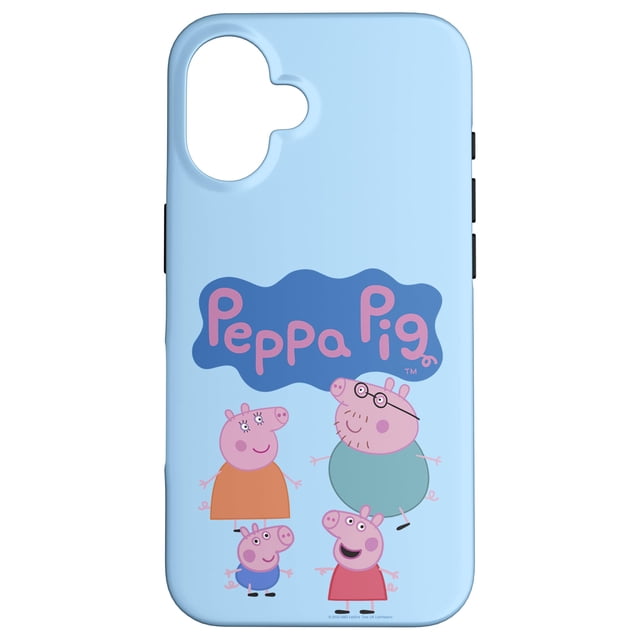 Funda para iPhone 16 de Peppa Pig con logo de caricatura
