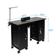 thumbnail image 2 of Ktaxon Manicure Table Nail Desk w/Electric Downdraft Vent, Beauty Spa Salon Workstation, 2 of 7