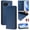 Dark Blue, variant on Wallet Case For Google Pixel 10 Pro XL 6.8inch, [RFID Blocking] PU Leather Magnetic Folio with 2 Card Slot Kickstand Flip Cover Shockproof Phone Case,Black