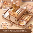thumbnail image 2 of Kawaii Capybara Trousse à Crayons Grande Capacité Boîte de Rangement Rentrée des Classes Papeterie Kawaii Esthétique Fille Kit Scolaire Fourniture 1 Trousse à Crayons, 2 of 5