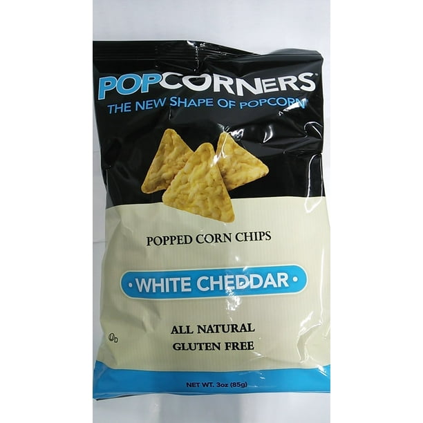 6 PACKS White Cheddar Popcorn Chips 3 Oz Bags