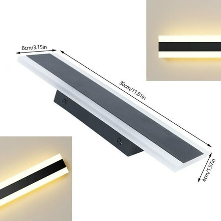 

Fichiouy Acrylic Wall Light Modern Porch Wall Lamp Waterproof LED Exterior Sconce Outdoor