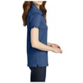 thumbnail image 3 of Yellow Rooster Womens Short Sleeve Stretch Pique Polo Moonlight Blue Blue M, 3 of 4