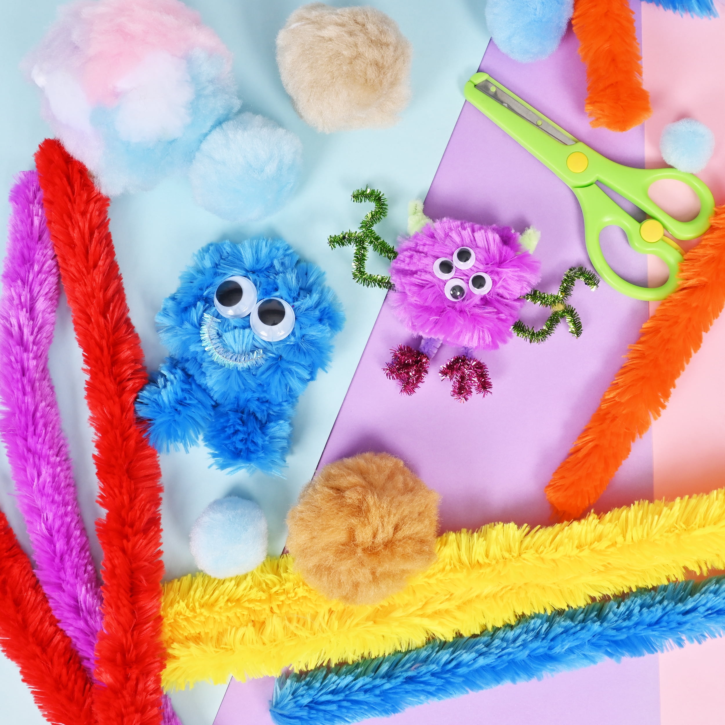 Hello Hobby Jumbo Chenille Stems, 24 Count, 12 Inch Craft Pipe Cleaners