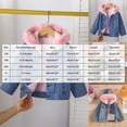 thumbnail image 6 of Mnyotv Girls Hooded Fleece-Lined Denim Jackets Outwear Long Sleeve Plush Coats Fall Winter Clothes for Little Girl Size 2-3 Years, 6 of 7