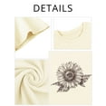 thumbnail image 6 of XCHQRTI Sunflower Shirts for Women Graphic Short Sleeve Tshirts Casual Summer Tee, 6 of 6