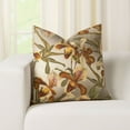 thumbnail image 2 of Smithsonian  Lady Slipper Floral Throw Pillow 20 x 20, 2 of 3