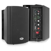 Pyle PDWR53BTBK 5.25 inch 300 Watt Bluetooth Indoor Outdoor Speakers, Black (2 Pack)
