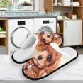 thumbnail image 3 of Women's Men's Slippers, Non-Slip Travel Unisex Fleece House Shoes Poodle, 3 of 7