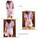 thumbnail image 4 of Mujeres corto jumpsuit V cuello shirred cintura rayas impreso mujer corto jumpsuit para oficina, 4 of 5