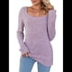 thumbnail image 1 of Camisas de Larga para Mujer, Suéter Tipo Túnica con Cuello Redondo, Corte Informal, para Negocios, Otoño, Suéteres Ligeros Púrpura L, 1 of 10