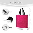 thumbnail image 3 of Easygdp Rose Red Glitter Bolsa Tote para Mujer, Bolso de Hombro para Trabajo, Playa, Viajes, Compras y Supermercado, 3 of 7