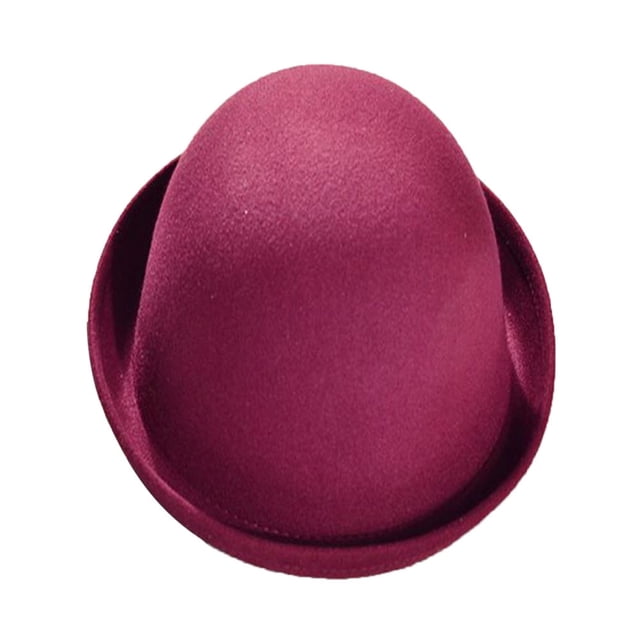 DPTALR Men Women Vintage Wool Cute Trendy Bowler Derby Hat