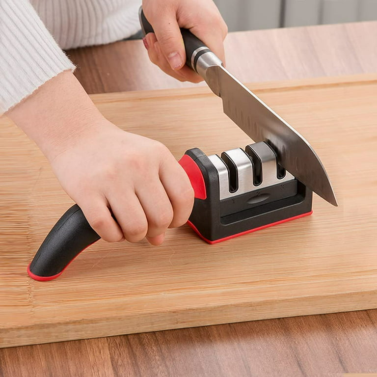 Very Useful Kitchen Knife Sharpener,2023 Best Upgraded 3-Stage