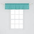 thumbnail image 2 of Ambesonne Ivory and Blue Window Valance, Oriental Swirls, 54" X 12", Teal and Ivory, 2 of 3