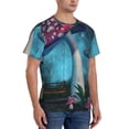 thumbnail image 5 of Rocae Fantasy Mushrooms for Men's Moisture-Wicking Crew Tee - T-Shirt for Sports, Outdoor Activities, and Casual WearSmall, 5 of 9