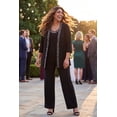 thumbnail image 6 of Catherines Women's Plus Size Beaded 3-Piece Cardigan Pant Suit, 6 of 6