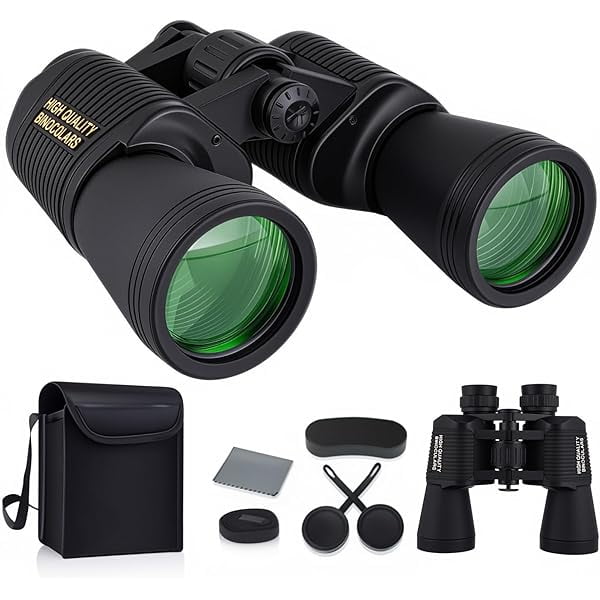 Binoculares de alta potencia con aumento de 20x y lente objetivo de 50 mm